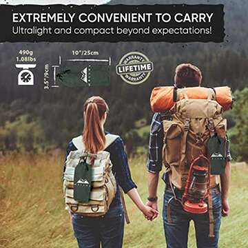 WELLAX Ultralight Air Sleeping Pad for Camping Comfort