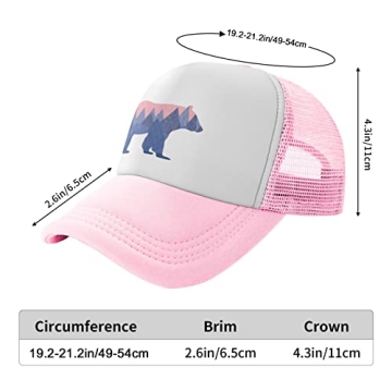 Stylish Waldeal Bear Mountain Youth Mesh Cap for Kids