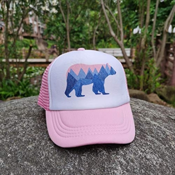 Stylish Waldeal Bear Mountain Youth Mesh Cap for Kids