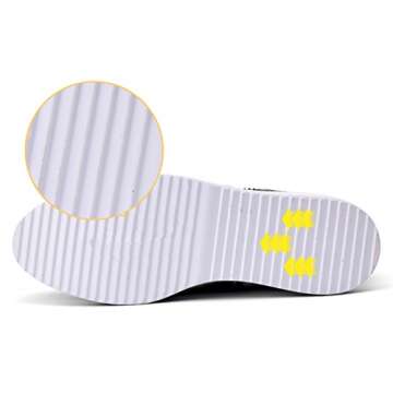 DADAWEN Women's Platform Lace-Up Wingtips Square Toe Oxfords Shoe Black US Size 9.5/Asia Size 42/26cm