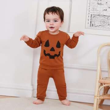 Cute Baby Boy Halloween Outfit for Infant 12-18 Months
