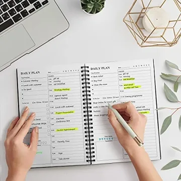 Daily Planner with Hourly Schedules for Goals