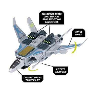 Snap Ships — Sabre XF-23 Interceptor — Construction Toy for Custom Building and Battle Play — Ages 8+