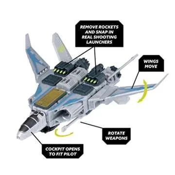 Snap Ships — Sabre XF-23 Interceptor — Construction Toy for Custom Building and Battle Play — Ages 8+