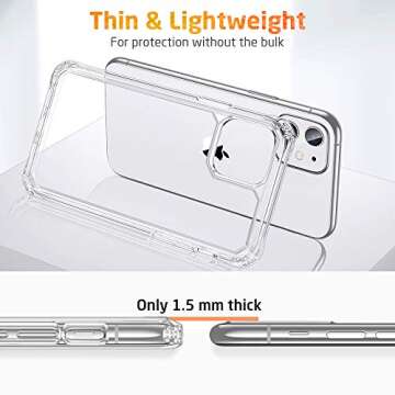ESR for iPhone 11 Case, iPhone 11 Case Clear, Military-Grade Protection, Shock-Absorbing Corners, Scratch- and Yellowing-Resistant Hard Back, Phone Case for iPhone 11, Air Armor Case, Clear