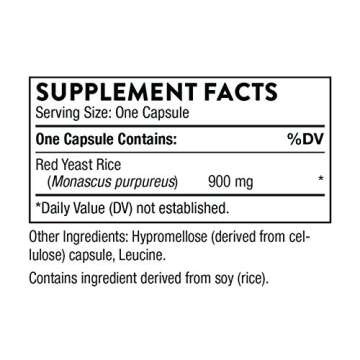 THORNE Choleast-900-900mg Red Yeast Rice Extract - Gluten-Free Supplement Supports Healthy Cholester...