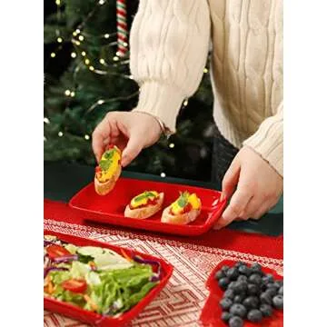 Sweese Rectangular Salad Plates for Elegant Dining