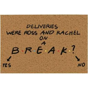 Funny Ross and Rachel Door Mat – 16x24 Inch