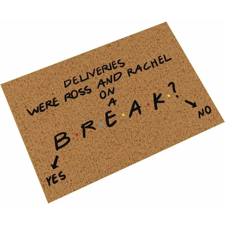 Funny Ross and Rachel Door Mat – 16x24 Inch