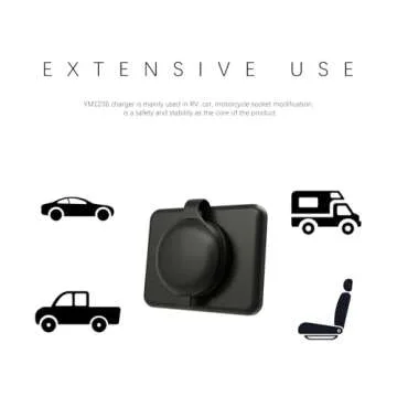 DAMAVO 12V USB Car Charger for Fast Charging Devices