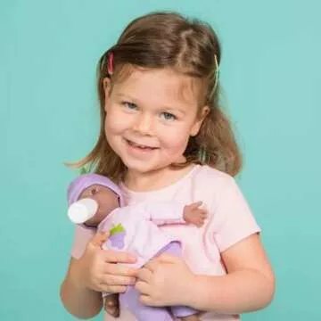 Adora Amazon Exclusive Sweet Babies Collection, 11” Soft and Cuddly Girl Baby Doll | Machine Washable, Birthday Gift For Ages 1+ - Baby Girl Grape