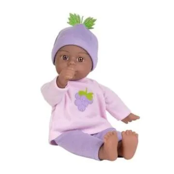 Adora Amazon Exclusive Sweet Babies Collection, 11” Soft and Cuddly Girl Baby Doll | Machine Washable, Birthday Gift For Ages 1+ - Baby Girl Grape