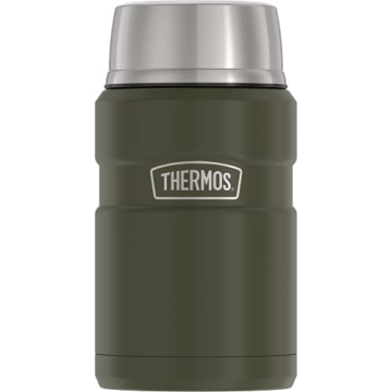 THERMOS Stainless King 24 Ounce Food Jar - Army Green Vacuum Insulated