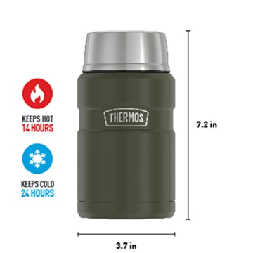 THERMOS 24 Ounce Vacuum Insulated Food Jar - Army Green