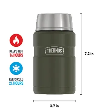 THERMOS 24 Ounce Vacuum Insulated Food Jar - Army Green