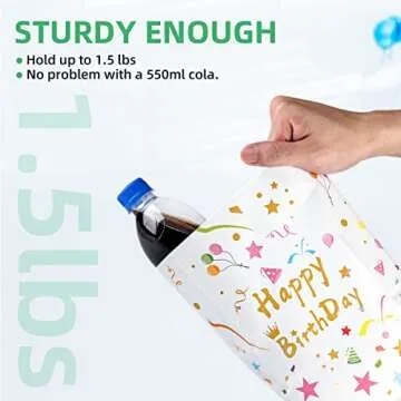 HURSROOR Happy Birthday Party Favor Bags 24 Pack