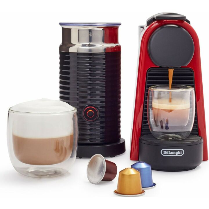 Nespresso Essenza Mini Espresso Machine - Compact Red