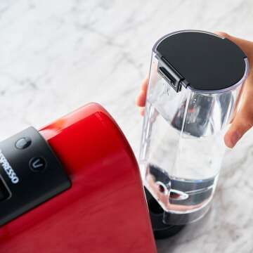 Nespresso Essenza Mini Espresso Machine - Compact Red