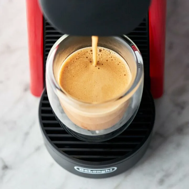 Nespresso Essenza Mini Espresso Machine - Compact Red