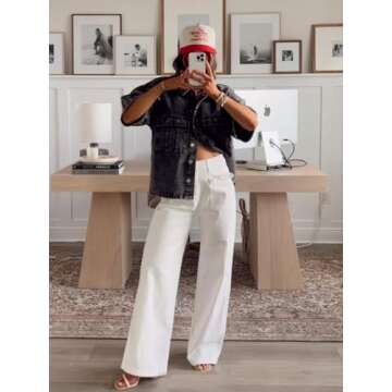 Stylish Imily Bela Women's Oversized Denim Shirt for Summer