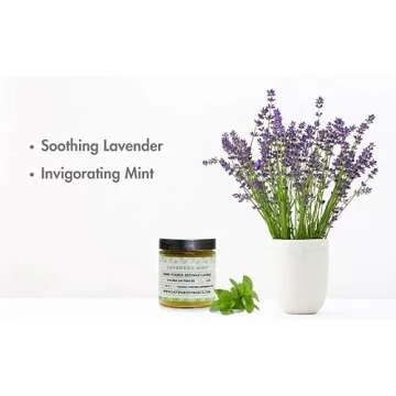 Lavender Mint Beeswax Candle - Non-Toxic Air Purifier