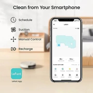 Lefant M210 Pro Robot Vacuum 2200Pa Suction WiFi Alexa Control