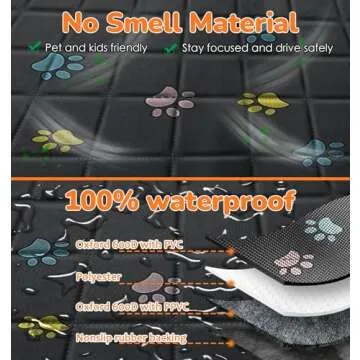 URPOWER Waterproof Dog Seat Cover for Safe Travel