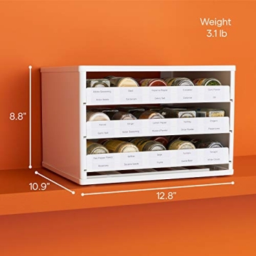YouCopia SpiceStack Organizer Universal Drawers White