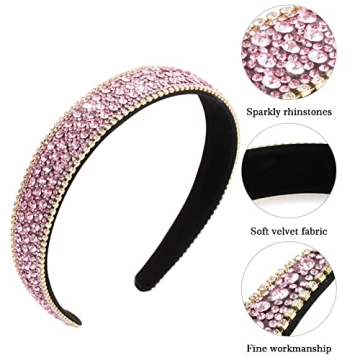 Wecoe Sparkly Rhinestone Headband - Perfect for All Occasions