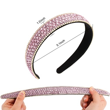 Wecoe Sparkly Rhinestone Headband - Perfect for All Occasions