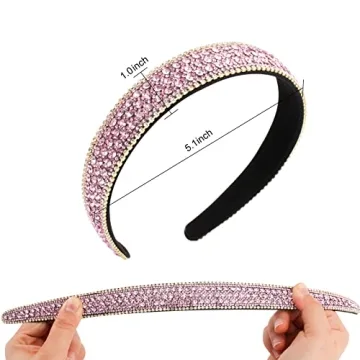 Wecoe Sparkly Rhinestone Headband - Perfect for All Occasions