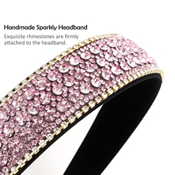 Wecoe Sparkly Rhinestone Headband - Perfect for All Occasions