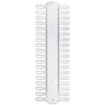 Beauticom Nail Tip Display Palette Board for Nail Art Design Pattern Practice and Swatch Nail Polish Colors (36 Tips - 1 Palette (Clear), 5 Pieces)