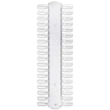 Beauticom Nail Tip Display Palette Board for Nail Art Design Pattern Practice and Swatch Nail Polish Colors (36 Tips - 1 Palette (Clear), 5 Pieces)