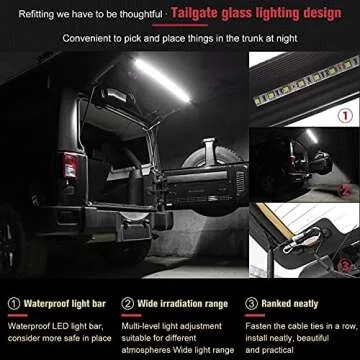 RT-TCZ Jeep Hatch Dome Light Bar for Night Activities
