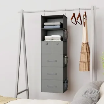Bosuelife 6-Shelves Hanging Closet Organizer for Efficient Storage