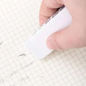 Amazon Basics Block White Eraser - Perfect for School and Art