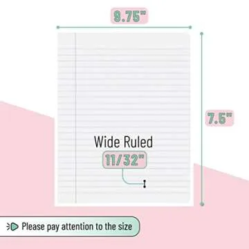 Mr. Pen Composition Notebook 2 Pack - Wide Ruled Notebooks