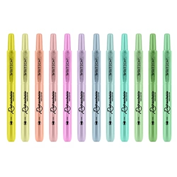Vibrant WRITECH Retractable Highlighters for All Your Needs