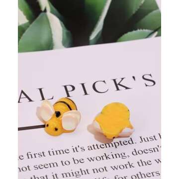 Tiny Resin Bees 30Pcs Bumble Bee decor for Crafts