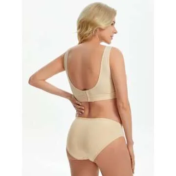 Angelhood 6 Pack Womens Cotton Maternity Underwear,Healthy Maternity Pregnancy Panties Postpartum Mother Under Bump Underwear X-Large