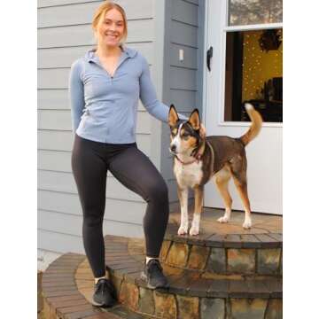 Gacaky Women's Slim Fit Workout Running Track Jackets Full Zip-up Yoga Athletic Jacket with Thumb Ho...