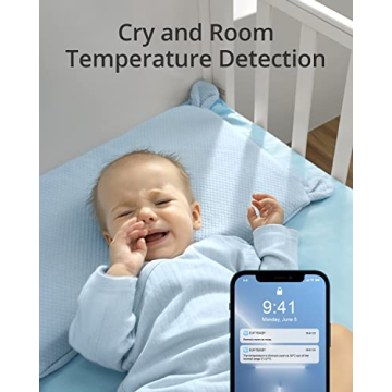 eufy Wi-Fi Baby Monitor 2K with Night Vision & Noise Detection