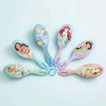 Wet Brush Disney Original Detangler Hair Brush, Belle (Elegant Princess) - Ultra-Soft IntelliFlex Bristles - Detangling Brush Glides Through Tangles (Wet Dry & Damaged Hair) - Women & Men