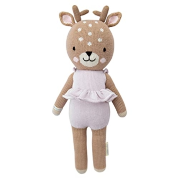 Cuddle + Kind Violet The Fawn 13" Hand-Knit Doll – 10 Meals, Fair Trade, Heirloom Quality