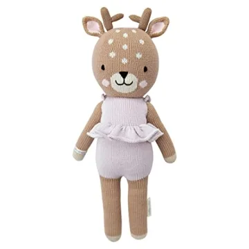 Cuddle + Kind Violet The Fawn 13" Hand-Knit Doll – 10 Meals, Fair Trade, Heirloom Quality