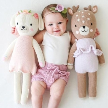 Cuddle + Kind Violet The Fawn - Heirloom Hand-Knit Doll