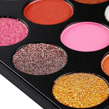 Eyeshadow Makeup Palette,35 Colors Eyeshadow Pallet with Glitter and Matte and Shimmer - Mineral Pressed Glitter and Bright Color Eye Shadow Powder - Highly Pigmented Waterproof Eye Shadows Set #35H