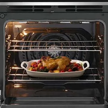 DOWAN Serving Tray with Handles, 15.4" Large Platters for Wedding Decor, Porcelain Serving Dish for Entertaining, White Plates for Salad Meat Fruit Dessert, Set of 2