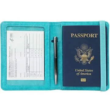 GDTK Passport Holder Cover Case RFID Blocking Wallet